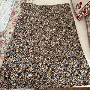 LOFT Floral Slip Skirt